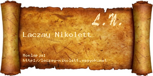 Laczay Nikolett névjegykártya